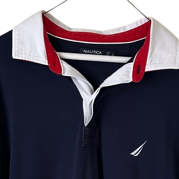 Nautica Men's Long Sleeve Polo Shirt - Picture 3 of 3